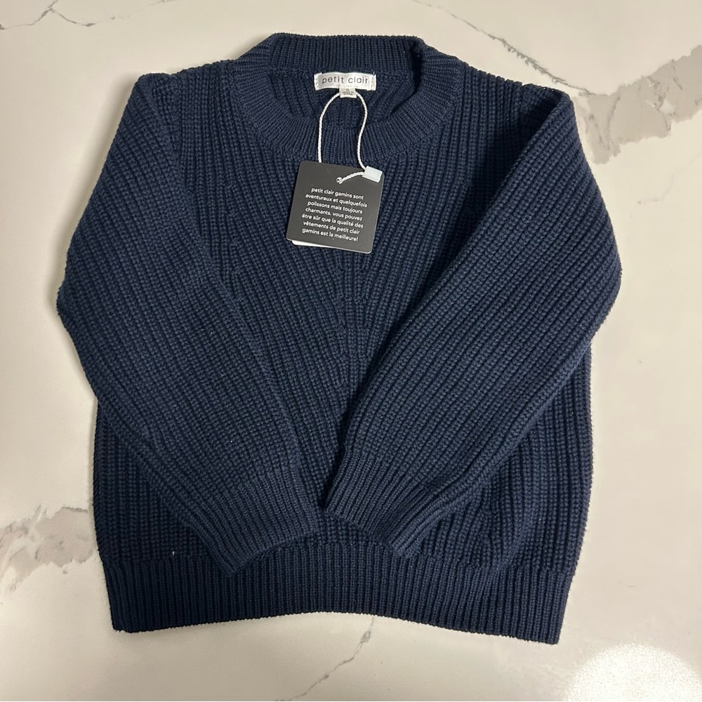 NWT Petit Clair 3T Blue Belle Sweater